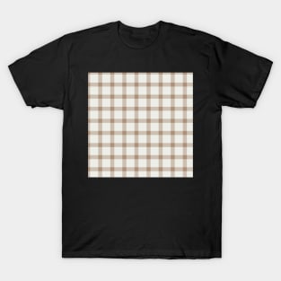 Checks   by Suzy Hager         Clint Collection 5, Shades of Cream and Brown T-Shirt